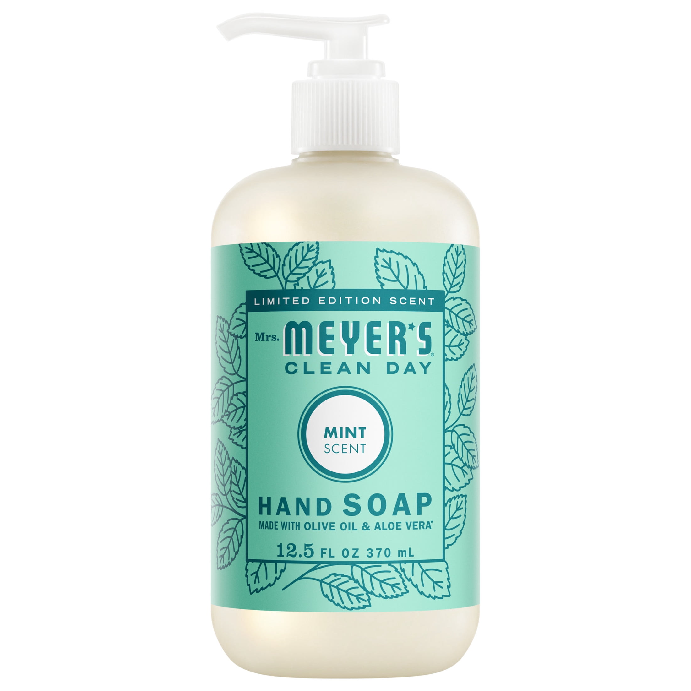 (2 pack) Mrs. Meyer’s Clean Day Hand Soap, Mint Scent, 12.5 Fl Oz
