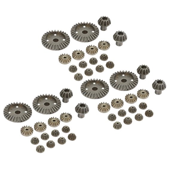 Upgrade Metal Gear 30T 16T 10T Differential Driving Gears for 144001 12428 12429 12423 12429,48 Pcs