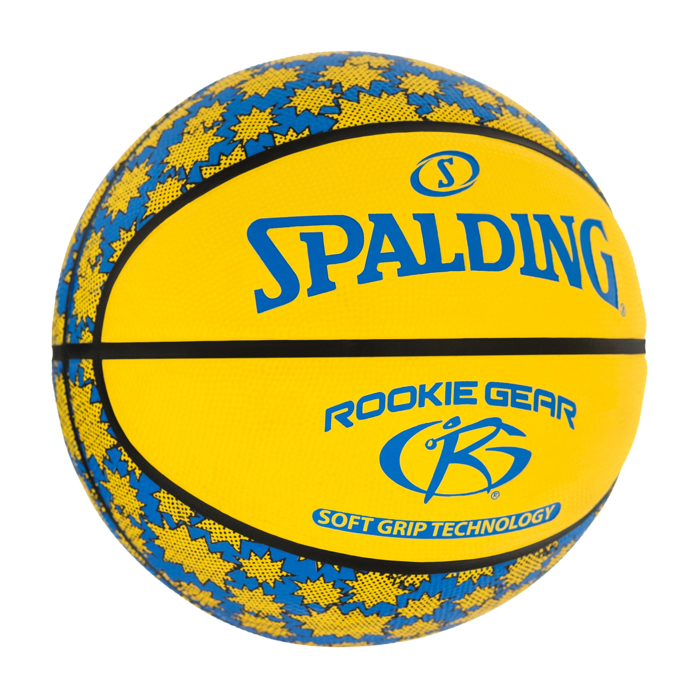 Bola de Basquete - NBA - Azul e Amarelo - Rookie Gear Outdoor Júnior - Tam  5 - Spalding