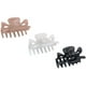 thumbnail image 1 of French Classic 1 1/2' Claw Clips Set of 3 (Blush Pink Black White), 1 of 5