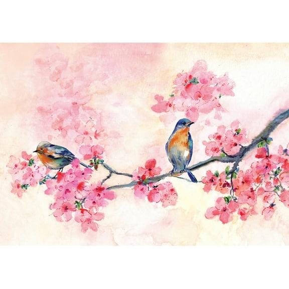 Cherry Blossoms in Spring Note Cards (14 Cards, 15 Self-Sealing Envelopes), (Paperback)