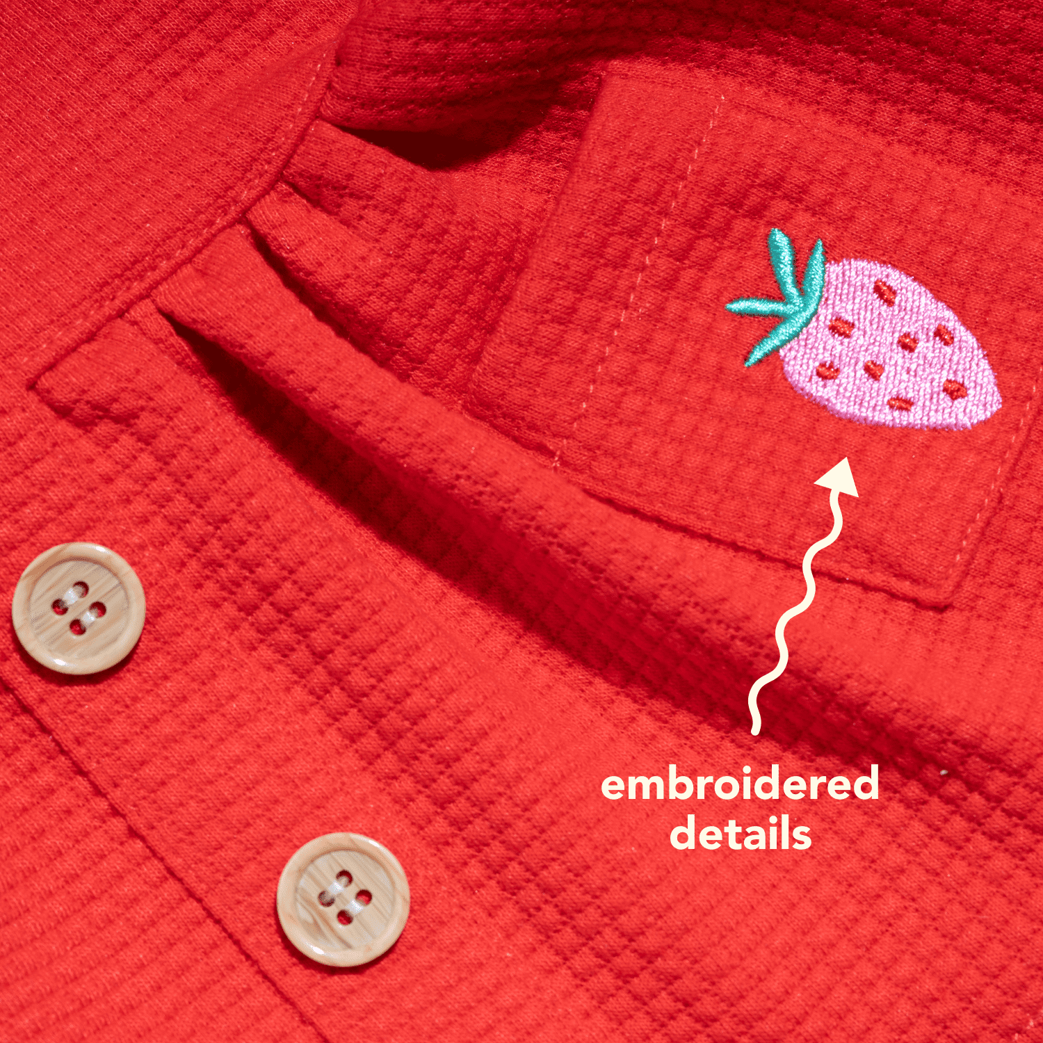Oodles Sweet Strawberry Flutter Dog Dress, Red, Extra Small