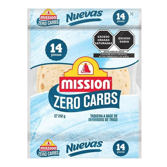 Tortilla Mission de harina de trigo zero carbs 252 g