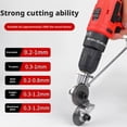 thumbnail image 2 of Titanium Drill Nibbler Sheet Metal Cutting Tool, Metal Cutter Drill Device, 2 of 8