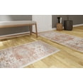 thumbnail image 4 of Mainstays 2 pack Traditional Pattern Velvet Rust Red, Machine Washable Accent Scatters Mats 2X4/18X30, Ideal for Hallway, Bedroom, Kitchen, Laundry Room, 4 of 5