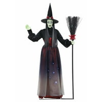 Way to Celebrate Halloween 6 FT Tall Plug-in Light-up with Sound Multicolored Animated Mythical