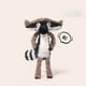 thumbnail image 1 of Peluche sentado de mapache, perfecto para adolescentes y jóvenes adultos, fabricado con PP suave y tela, 1 of 7