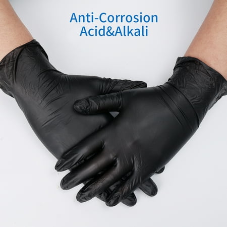 

Nitrile Disposable Gloves Waterproof Food Grade Black Home Kitchen Lab Cleaning Gloves Cooking Auto Repair Gloves