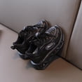 thumbnail image 6 of WAVSUF Kids Girls Casual Sneakers Soft Breathable Slip On Light Up Casual Play Flat Shoes Black 7 Toddler, 6 of 7