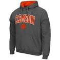 thumbnail image 2 of Men's Colosseum Charcoal Clemson Tigers Arch & Logo 3.0 Pullover Hoodie, 2 of 3