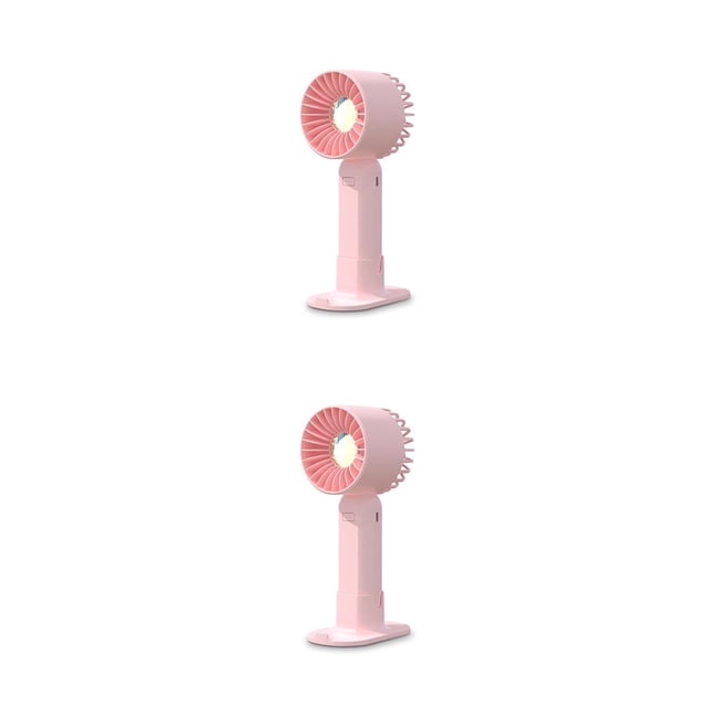 Ventilador de mano personal Billuyoard Recargable Ajustable inalámbrico rosa 2piezas