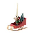 thumbnail image 1 of Sleigh Ornament Photo Props Christmas Tree Pendant for Office Bookshelf Desk Red, 1 of 9