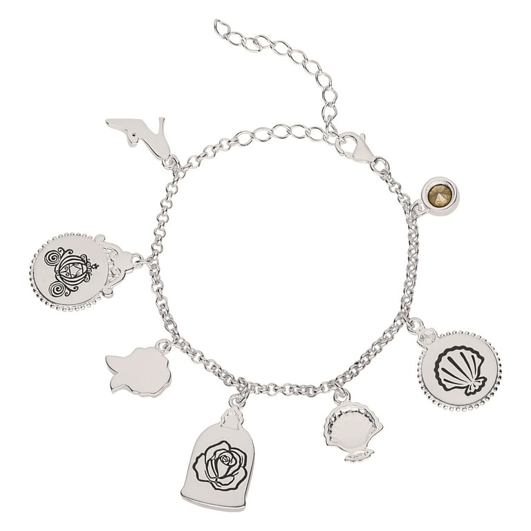 Disney silver shop charm bracelet