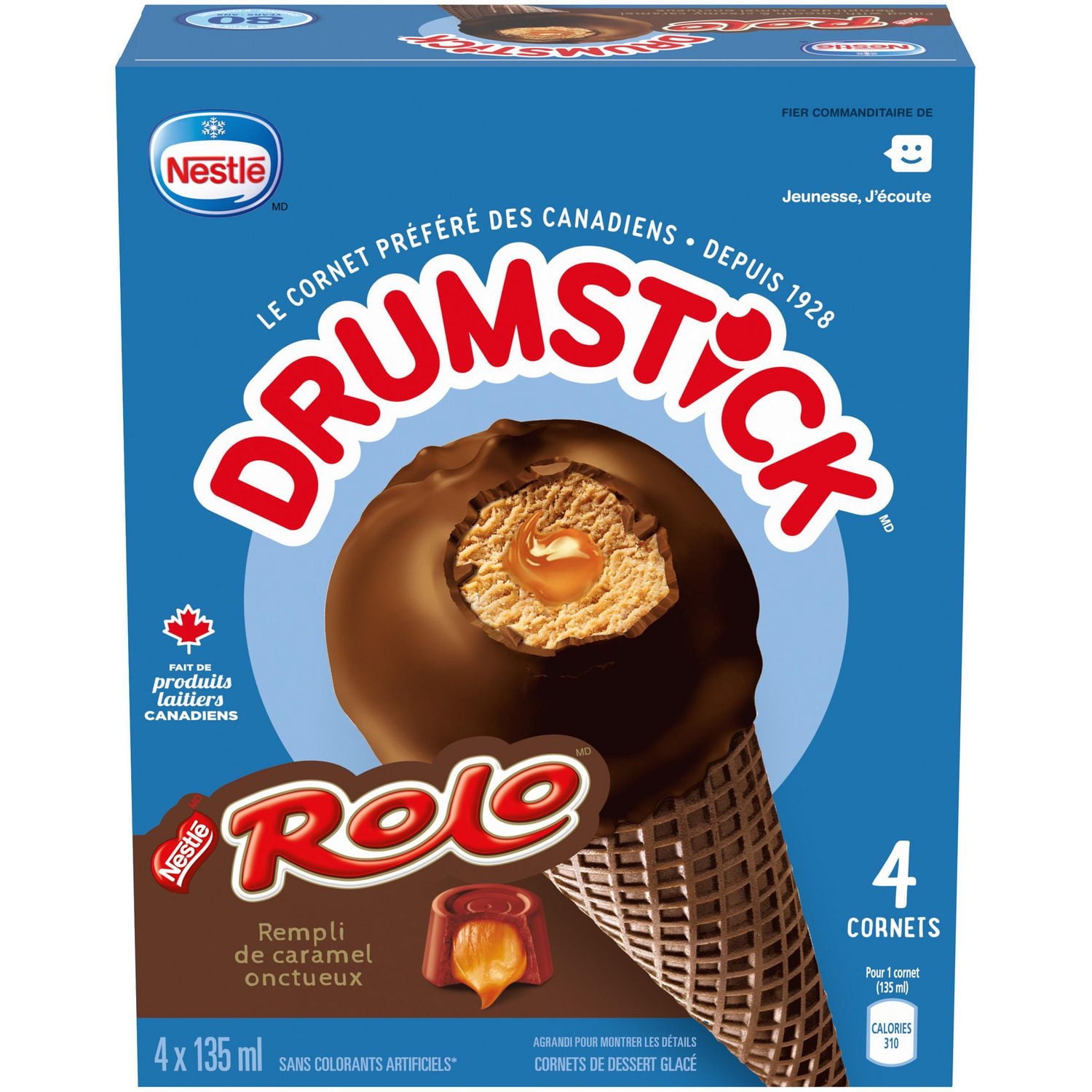 NESTLÉ® DRUMSTICK® ROLO® Cones 4 x 135 ml, 540 ML