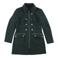 thumbnail image 1 of I.N.C Womens Button-Trim Coat, Green, X-Large, 1 of 1