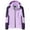 Purple, variant on qucoqpe Women's Waterproof Rain Jacket Lightweight Hooded Raincoat for Hiking Travel Outdoor