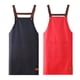 thumbnail image 1 of Paquete de 2 delantales de cocina, resistentes a gotas de agua con 2 bolsillos, delantales de cocina para mujeres, hombres, chef, 1 of 5