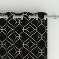 thumbnail image 5 of Aofoto Grommet Thermal Insulated Living Curtain,Light Blocking Window Drapes,2 Panel, Black,52x96 inches, 5 of 5