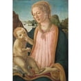 thumbnail image 2 of Botticini, Francesco 14x18 Gold Ornate Wood Framed with Double Matting Museum Art Print Titled - Madonna and Child, 2 of 4