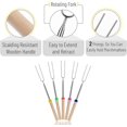 thumbnail image 4 of Roasting Sticks, 5Pcs, 32”, Extendable Stainless Steel Campfire Smores Sticks, Hot Dog Sticks for Campfire, Roasting Sticks for Fire Pit, Smores Skewers, 4 of 9