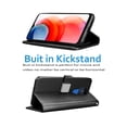 thumbnail image 3 of Motorola Moto G Play 2021 Wallet Case, Moto G Play 6.5" PU Leather Case, Tekcoo ID Cash Credit Card Slots Holder Purse Carrying Folio Flip Cover Hard Case Kickstand & Hand Strap - Black, 3 of 7