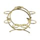 thumbnail image 3 of Bola de cristal Base de metal Base de metal Decoración del hogar Base Sphere Sphere Support Supporter para la mesa de la boda Sala de estar de dorado, 3 of 10