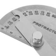 thumbnail image 3 of ELAYARD Protractor Metálico Para Medir Ángulos En Trabajos De Carpintería Y Dibujo Color Plateado, 3 of 8