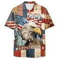 thumbnail image 6 of Yindaity Patriotic T Shirts for Men USA Flag 4th July American Red White Blue Star Stripes Patriotic T-Shirt(Light Gray,4XL), 6 of 6