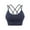 Blue, variant on Womens Padded Sports Bra Cross Back Bra Workout Strappy Bra Seamless Comfortable Yoga Bra Blue 32/70ABD-42/95AB