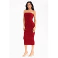 thumbnail image 2 of Vestido strapless acanalado Roman Fashion /Juvenil, 5131 (Vino) vino M, 2 of 4