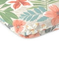 thumbnail image 2 of Jordan Manufacturing 16" x 16" Menda Tearose Multicolor Floral Square Outdoor Chair Pad Seat Cushion with Ties (2 Pack), 2 of 10