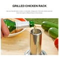 thumbnail image 4 of HONMEET Outil de Rôtissage de Poulet barbecue Rôtissoire à Poulet Argent Grillage 1 Pcs, 4 of 5