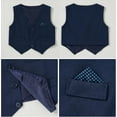thumbnail image 3 of CARETOO Toddler Baby Boy Clothes Suit 5Pcs Gentleman Wedding Outfit Dress Shirt+Vest+Bow Tie+Suspender Pant Formal Set 12M-5T, 3 of 7