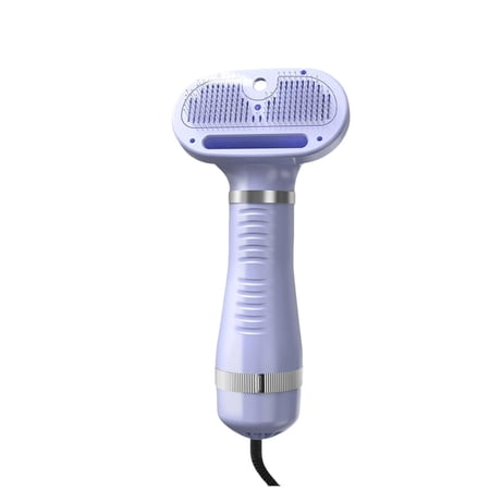 Mntpdp Pet Hair Dryer With Spray Bathing 600W Steam Brush for Drying & Grooming Usb Rechargeable Mist 3 Speeds Overheat Protection Includes 100Ml & 50Ml Bottles for Dogs & Cats(Purple)
