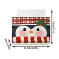 thumbnail image 3 of Christmas Tissue Box Cover | Non-Woven Fabric Decorative Case | Multicolor Cartoon Print | Soft Washable Waterproof | Holiday Decor for Home Office Car Kitchen, 3 of 6
