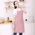 thumbnail image 6 of Shoreew Bib Aprons with 2 Pockets for Women Men Chef Heat Resistant Adjustable Tie Large Pockets Kitchen Cooking Apron, 6 of 7