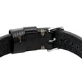 thumbnail image 3 of Pulsera Fossil Machine de cuero negro y acero inoxidable, 3 of 5