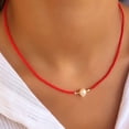 thumbnail image 2 of Collar de Gargantilla Methold Duradero Regalo para Mujeres y Adolescentes Rojo, 2 of 6