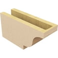 thumbnail image 5 of Ekena Millwork 4"W x 6"H x 12"L Newport Woodgrain TimberThane Rafter Tail, Primed Tan, 5 of 6