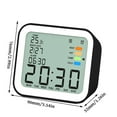 thumbnail image 5 of Kids Student Clock Bedside LCD Digital Mute Electronic Clock with Temperature Backlight Display No.02, 5 of 9