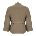 thumbnail image 5 of Lightweight Cardigans Sweater for Women Loose Casual Long Sleeve Open Front Sweater Solid Color Knitted Coats (Khaki M), 5 of 6