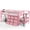 Pink, variant on Bellemave Low Loft Bed with Stairs & LED Lights, Twin Size Loft Beds with 9 Drawers and Bookcase, Metal Multi-Storage Loft Frame with Under-Bed Spaces,White