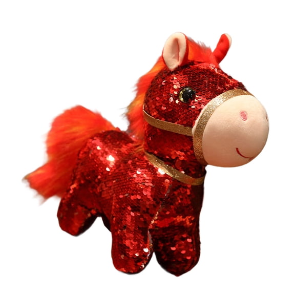 Colorful Sequined Stuffed Toy PP Cotton Kids Study Companion Desk Decoration Gift