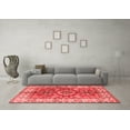thumbnail image 3 of Ahgly Company Machine Washable Indoor Rectangle Geometric Red Traditional Area Rugs, 5' x 8', 3 of 4