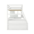 thumbnail image 6 of Harper & Bright Designs Twin Size Loft Bed with Desk, Staircase and Shelves, White, 6 of 12