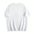 thumbnail image 2 of Men's "I'm Him" Lettering T-Shirt - Casual Round Neck Short Sleeve Tee with "I'M HIM" Print, Machine Washable Suitable for All Seasons, Casual Attire & Statement Outfits, Male Fashion, PLUS SIZE, 2 of 4