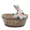 thumbnail image 1 of CAROOTU Miniature Resin Rural Style Planting Pot with Cute Cartoon Animal Succulent Flower Pot Micro, 1 of 7