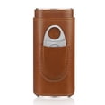 thumbnail image 4 of CUITING Portable Leather Cigar Box  Humidor Leather Case for Aficionado  with Stainl Steel Cutter  Brown, 4 of 8