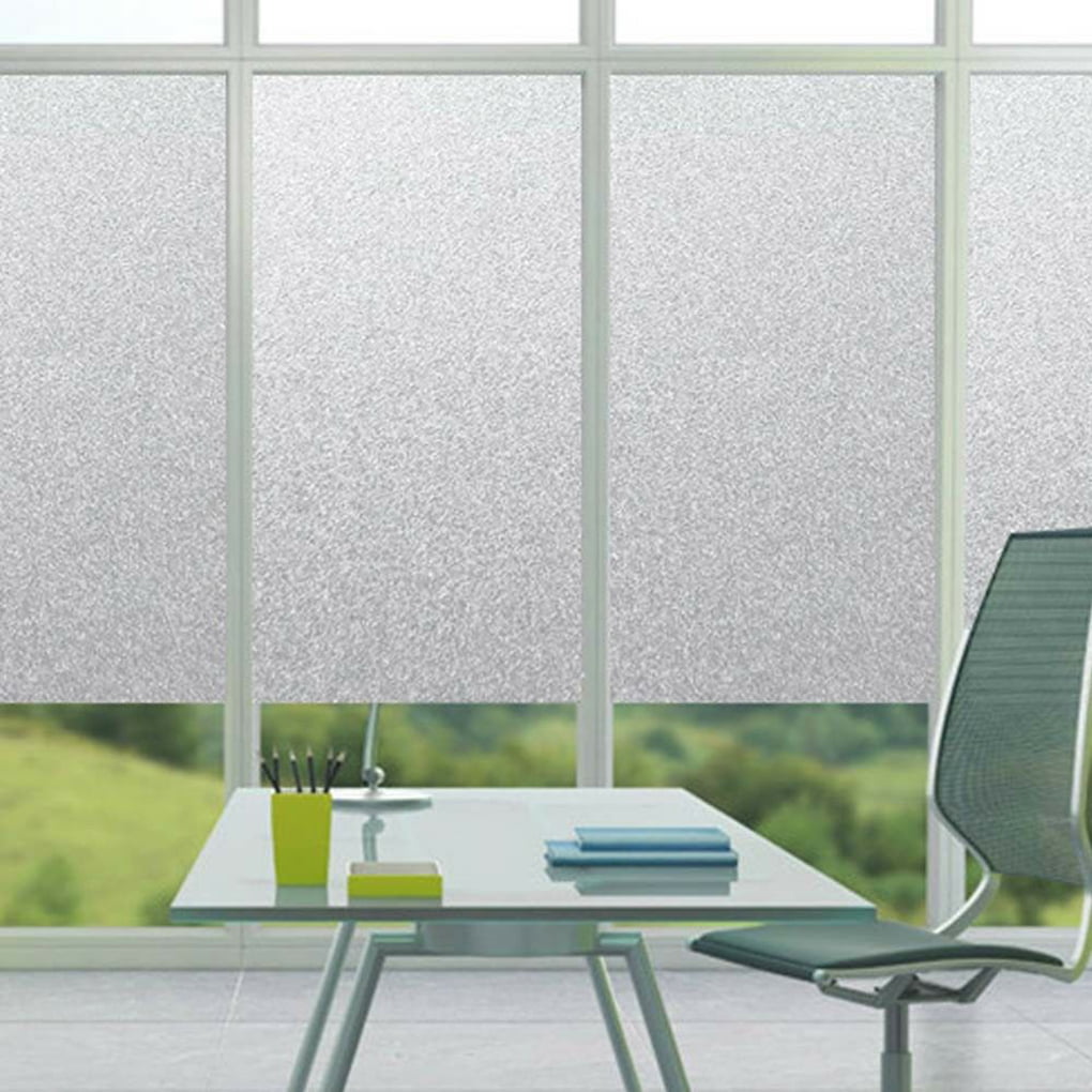 CW_ 1 Roll Frosted Privacy Frost Home Bedroom Bathroom Glass Window Film Sticker 