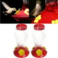 thumbnail image 3 of Bowake 2PC Wide Mouth Waist Hummingbird Feeder Free Nectar Patio Yard Window Bird Gift, 3 of 6